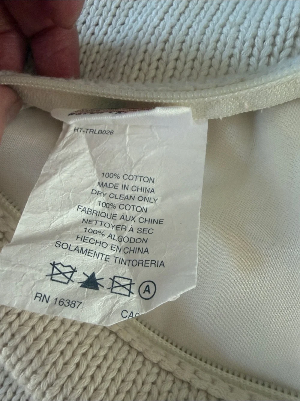 Vintage Ralph Lauren 100% Cotton Cream Knit Accent Pillow American Flag 13 Star